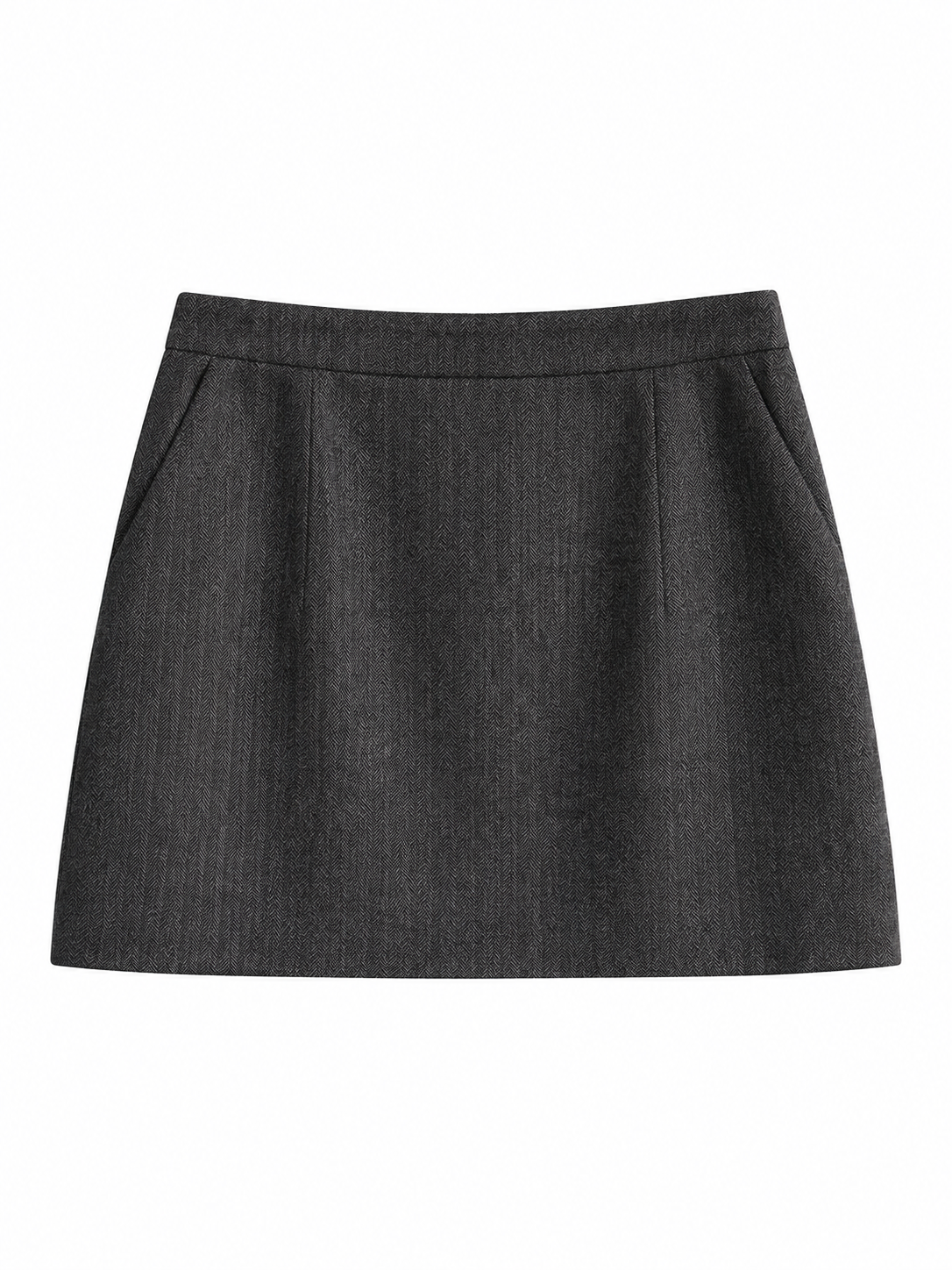 Mila Gri Mini Etek