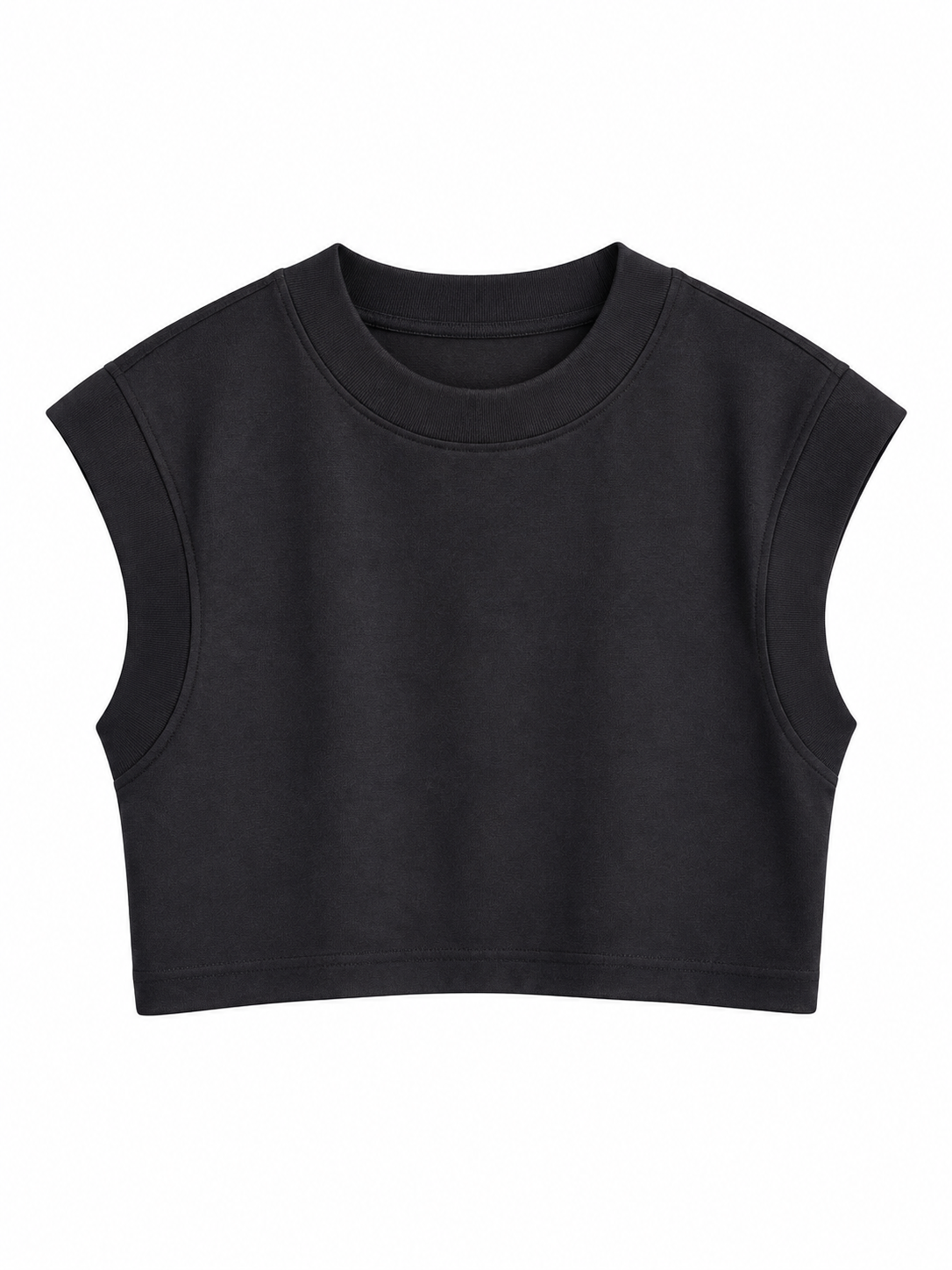Nola Siyah Kısa T-Shirt