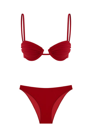 Dantel Detay Balenli Bikini