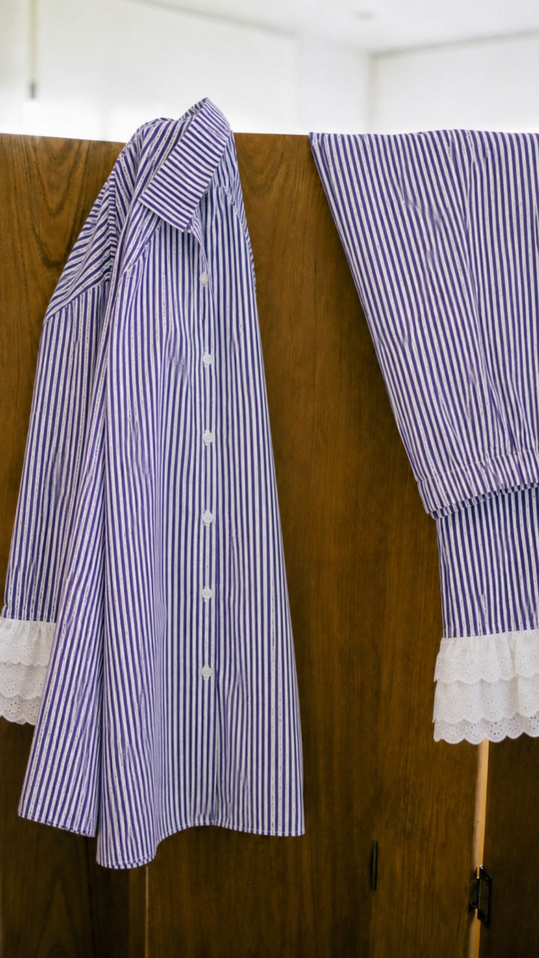 Contessa Çizgili Pamuklu Pijama Set