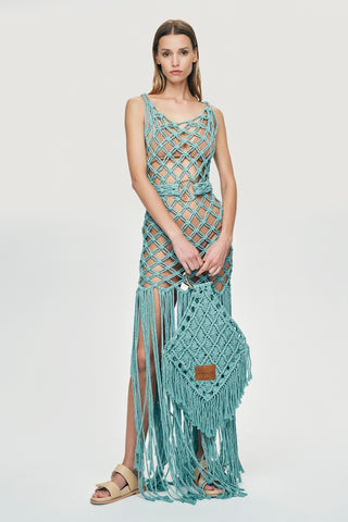 MAKROME YEŞİL ELBİSE