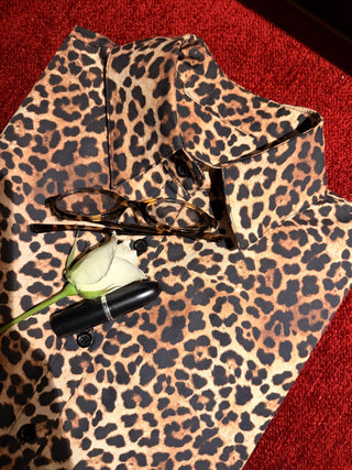 JULIETTE LEOPAR DESEN PAMUKLU PİJAMA SET