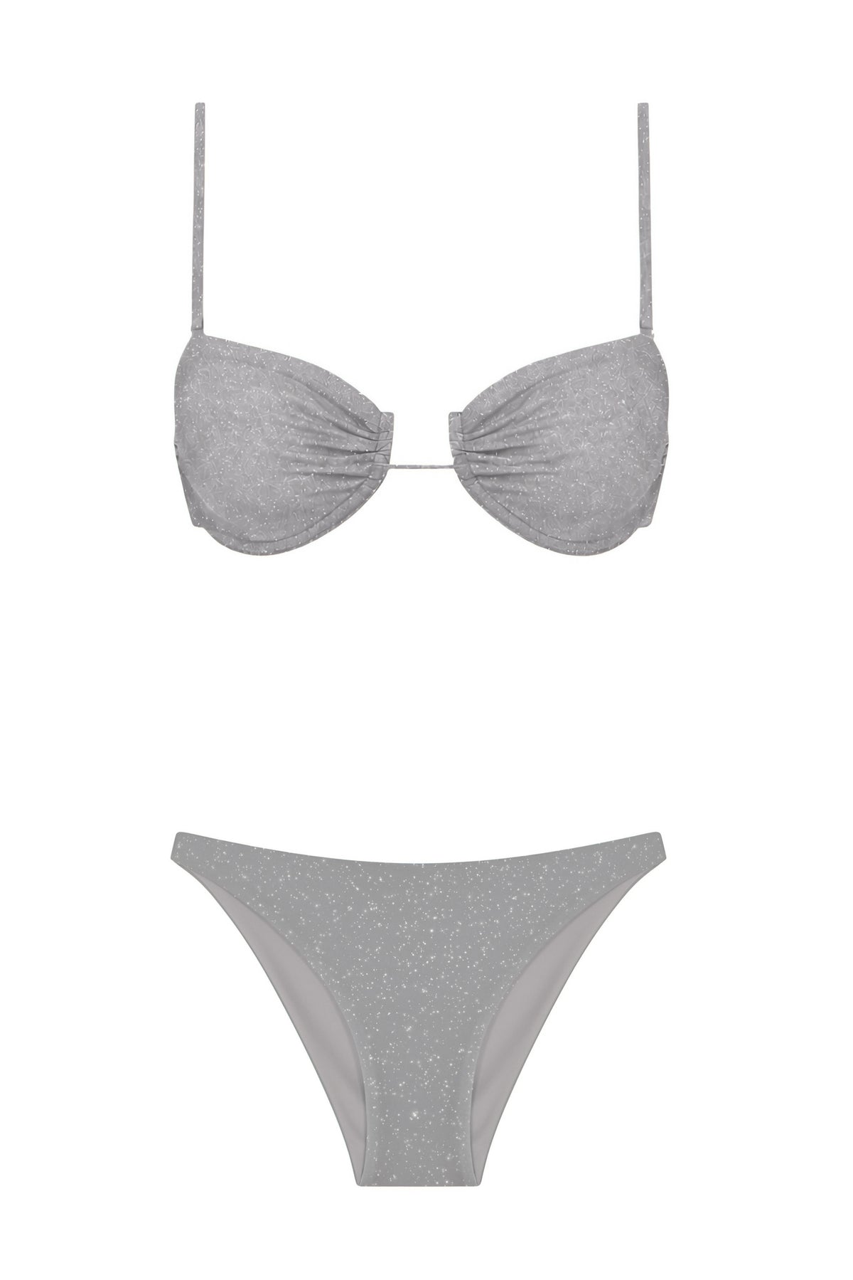 Parıltılı Balenli Bikini Vizon