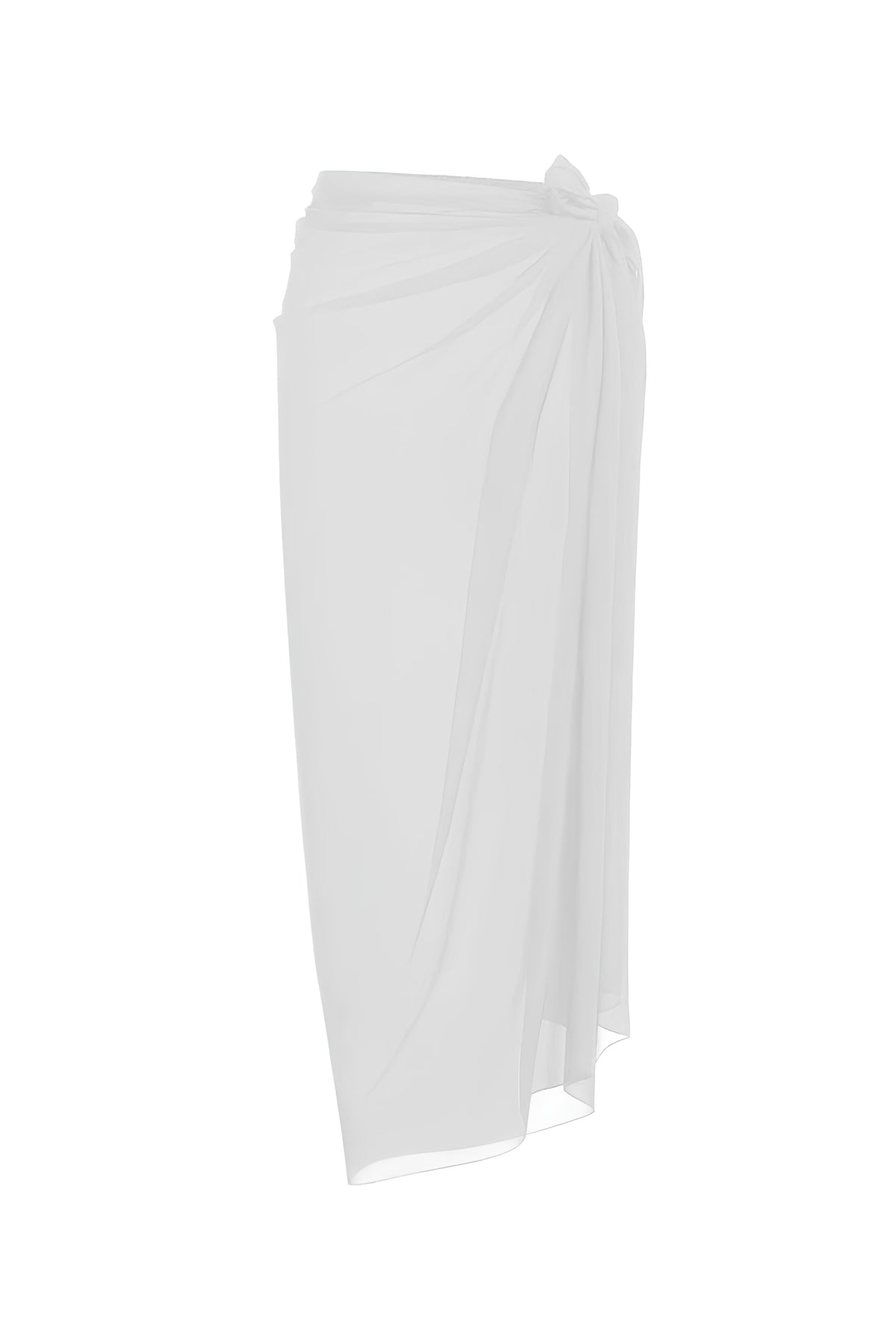 Elegance Şifon Maxi Pareo Beyaz