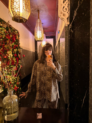 JULIETTE LEOPAR DESEN PAMUKLU PİJAMA SET