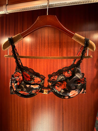 VIVIENNE GÜL DESENLİ İPEK BRALETTE