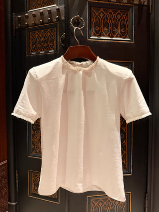 ISABELLE VATKALI DANTEL DETAYLI TSHIRT