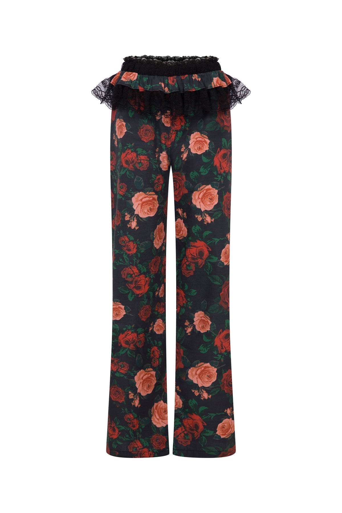 Roseline Gül Desen Pamuklu Pijama Set