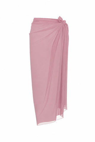 ‘Elegance’ Pembe Şifon Maxi Pareo