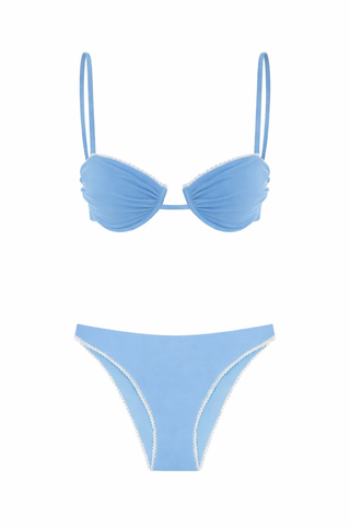 Dantel Detay Balenli Bikini