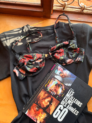 VIVIENNE GÜL DESENLİ İPEK BRALETTE