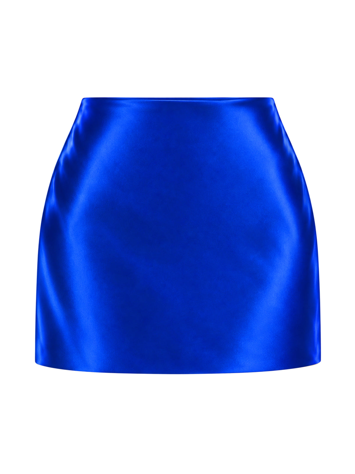 Nola Saks Mavisi İpek Mini Etek