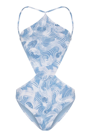 CLEMENTINE ABSTRACT BLUE CUTOUT MAYO