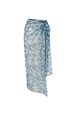 ELEGANCE ABSTRACT BLUE PAREO