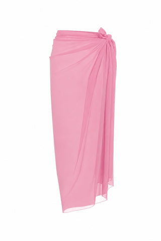 ‘Elegance’ Pembe Şifon Maxi Pareo