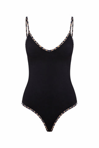 Kontrast Leopar Biyeli V Yaka Mayo