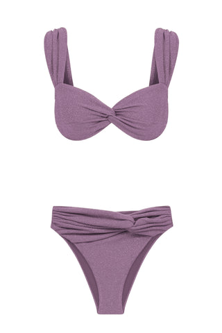 PARILTILI DRAPE BİKİNİ