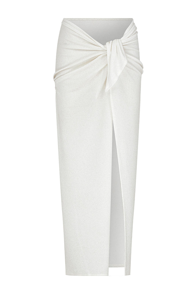 ELEGANCE SPARKLING MAXI PAREO - INFINITY WHITE